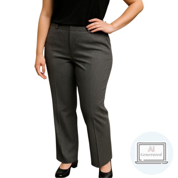 NEW Chico's Womens Metro Wide Leg Trouser Heather Gray 32in Reg Size 2 | L | 12 - Picture 1 of 13